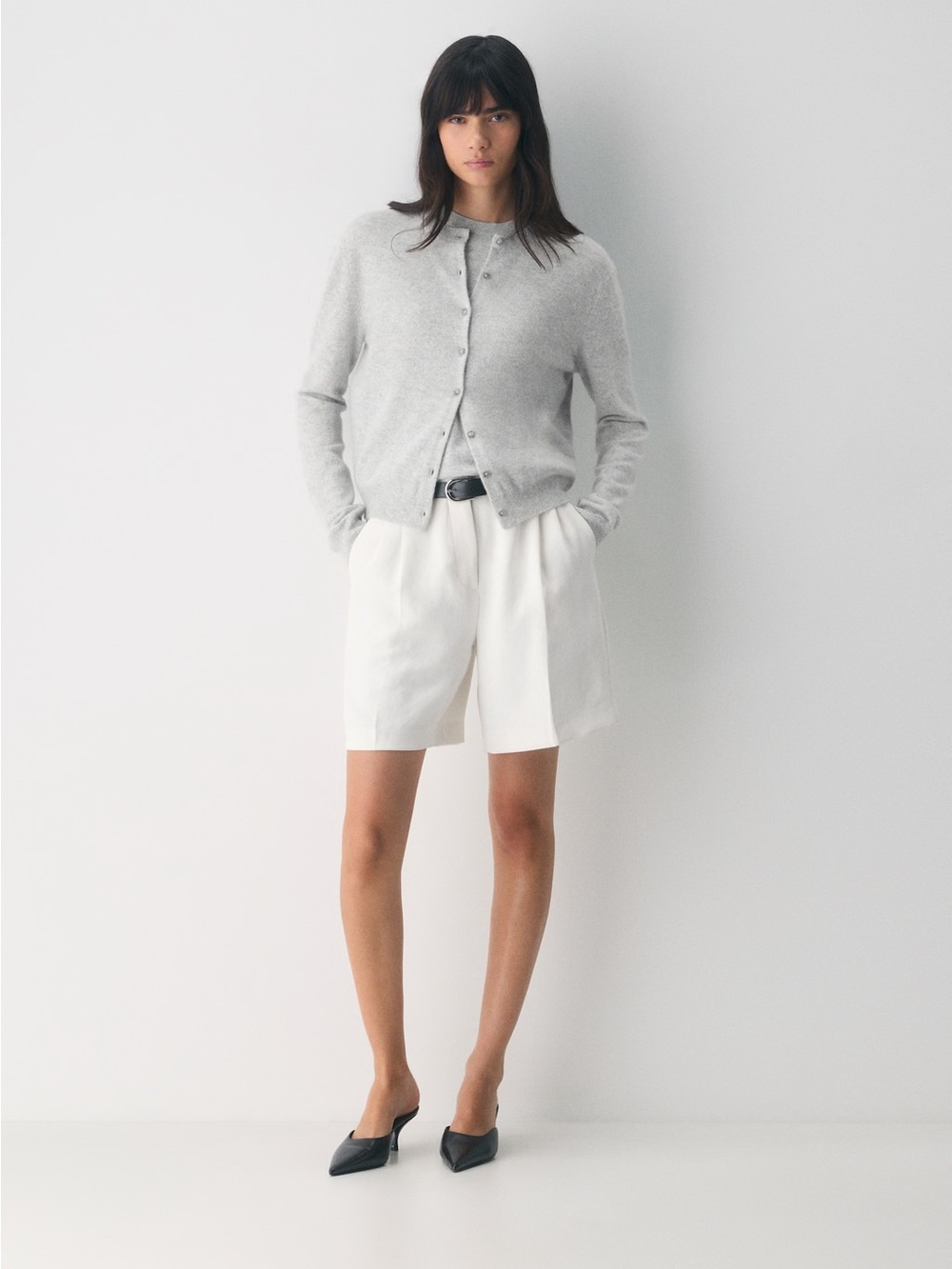 Aritzia Bare Cashmere Noteworthy Cardigan
